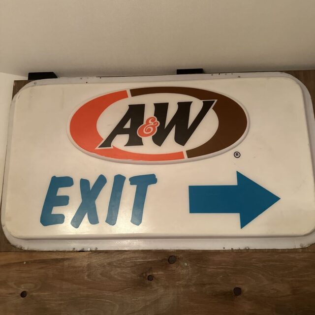 A&W EXIT 看板 アドバタイジング レトロ サイン