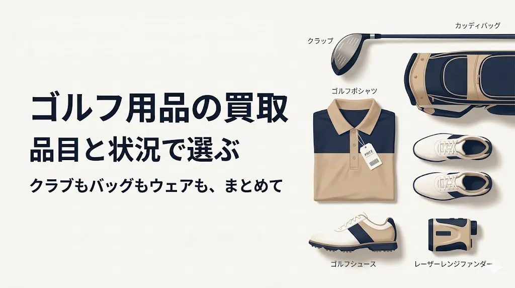 ゴルフ用品の買取は品目と状況で決まる｜失敗しない選び方