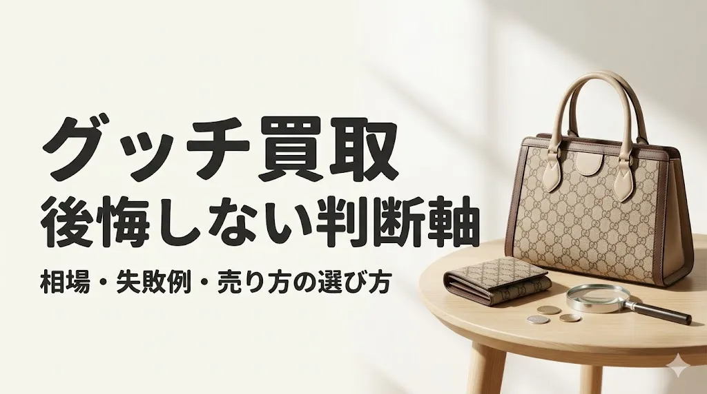 グッチ買取で後悔しない判断軸｜相場と失敗例も解説