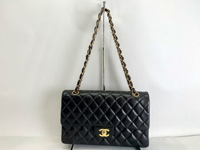 CHANEL シャネル マトラッセ 25 チェーンショルダーバッグ ラムスキン