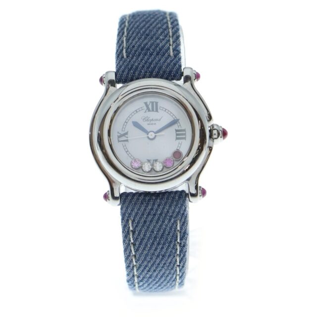 CHOPARD ショパール ハッピースポーツ 腕時計 シルバー/ブルー