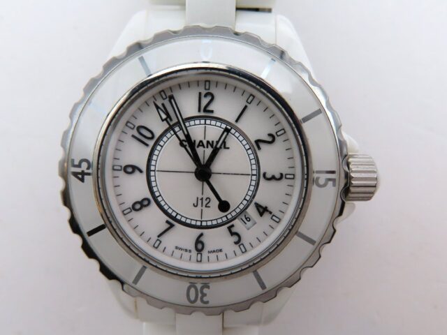 CHANEL J12 SS ホワイト文字盤 ボーイズ腕時計