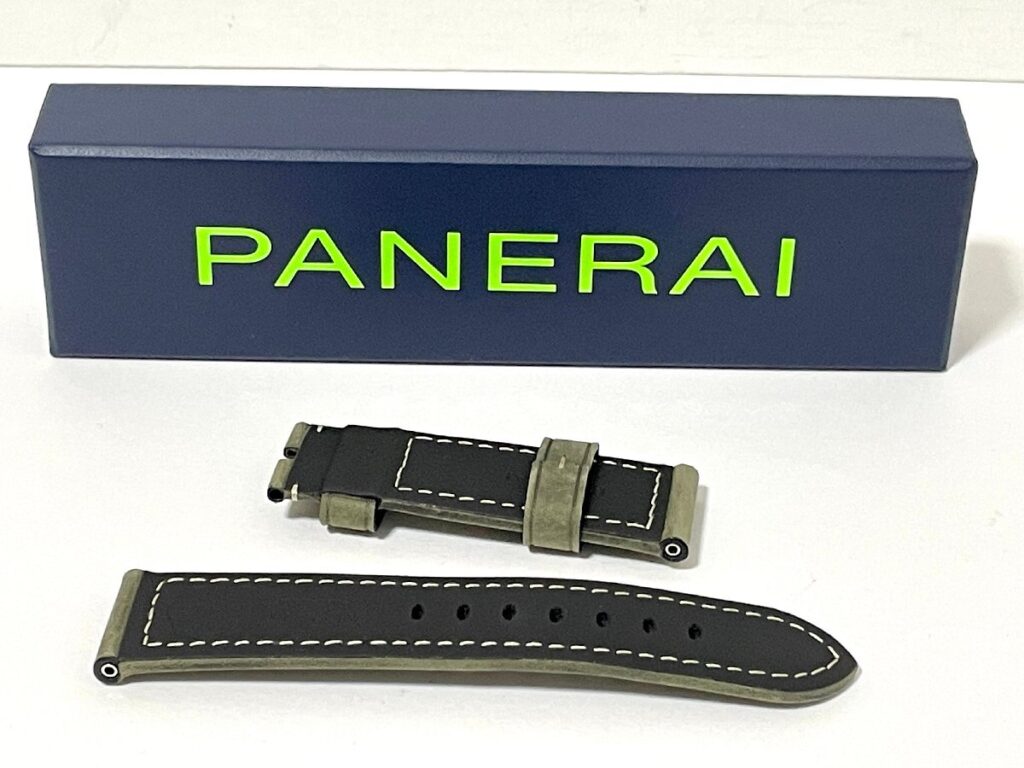OFFICINE PANERAI パネライ 腕時計用 ベルト レザー グリーン 24mm/22mm