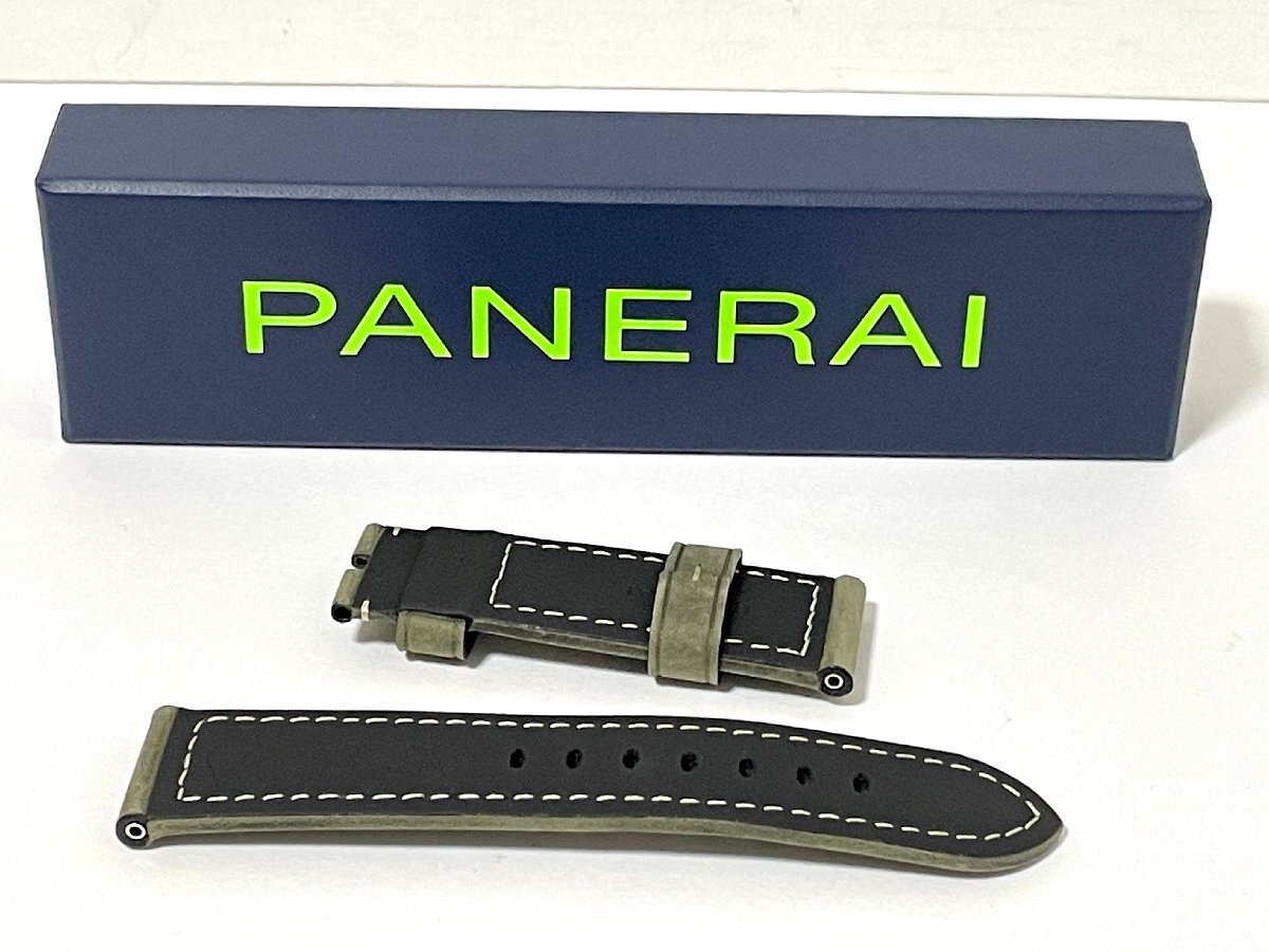 OFFICINE PANERAI パネライ 腕時計用 ベルト レザー グリーン 24mm/22mm