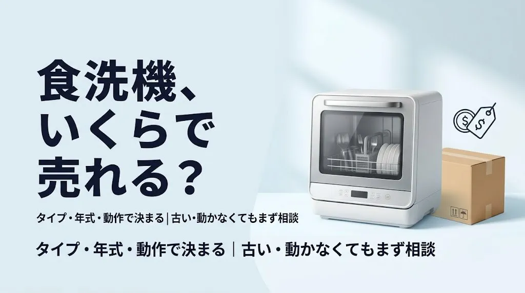 食洗機買取|古い・動かなくても売れる?相場と方法