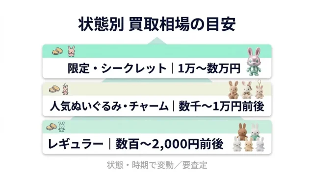 開封済みのラブブはいくらで売れる?