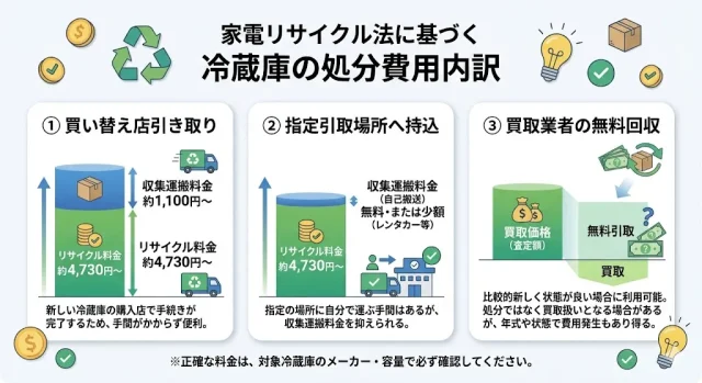 「売れない冷蔵庫」をいちばん安く手放す方法