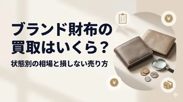 ブランド財布買取はいくら？状態別の相場と損しない売り方