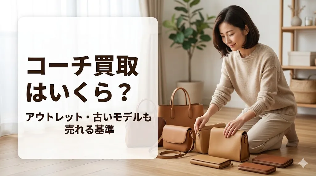 コーチ買取はいくら？アウトレット・古いモデルも売れる基準