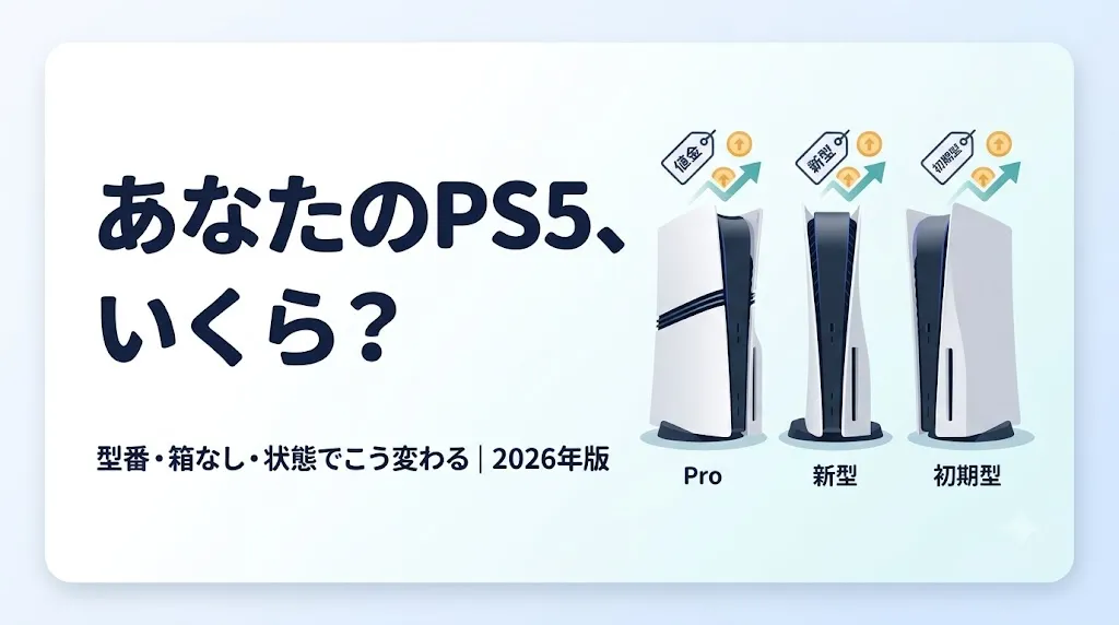 PS5買取相場2026|型番・箱なしで査定額はこう変わる