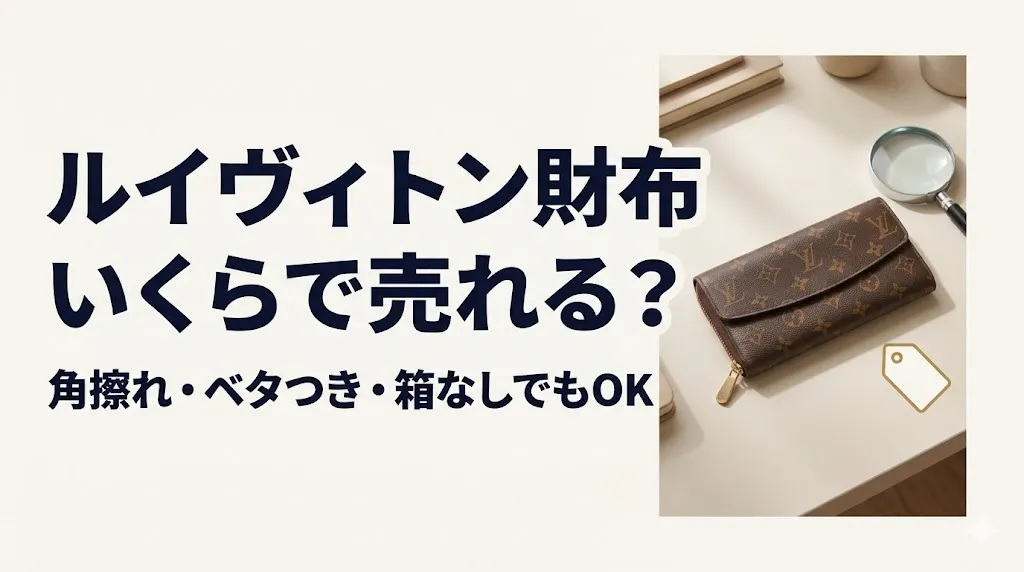 ルイヴィトン財布買取｜状態が悪くても値が付く見極め方