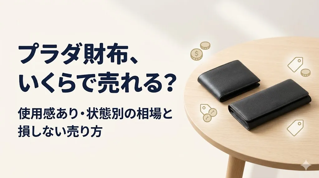 プラダ財布の買取相場|使用感ありでもいくら?損しない売り方