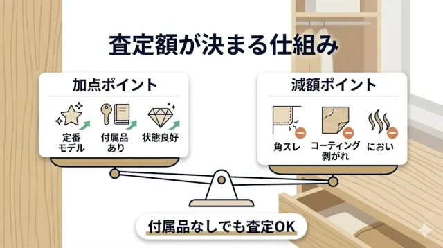 型番×素材×状態で見る査定の決まり方