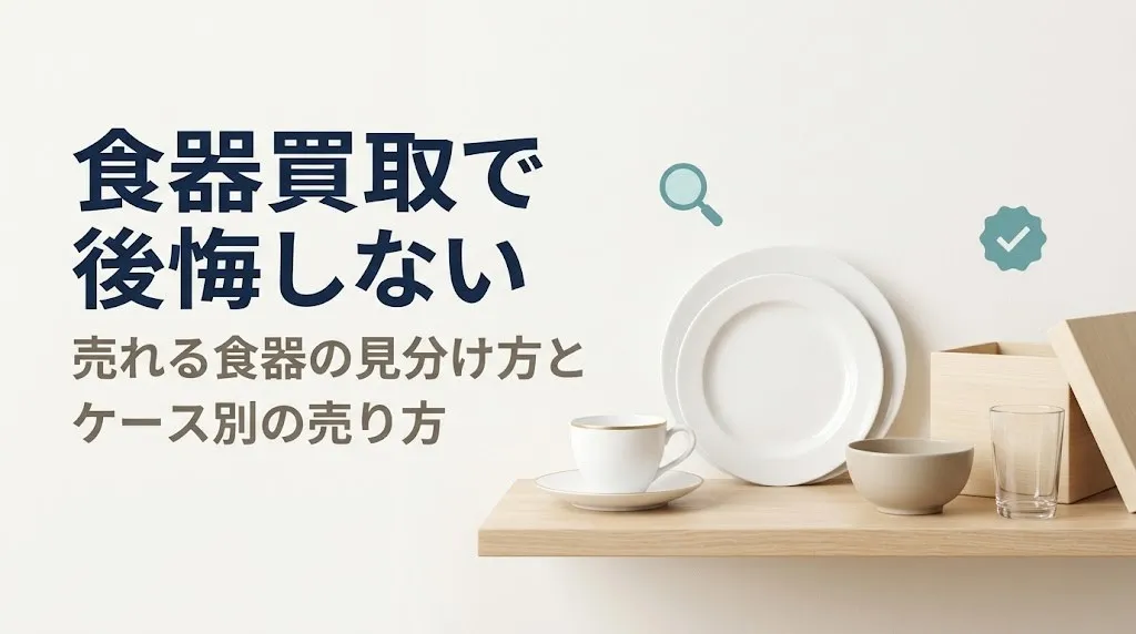 食器買取で後悔しない|売れる食器の見分け方とケース別の売り方