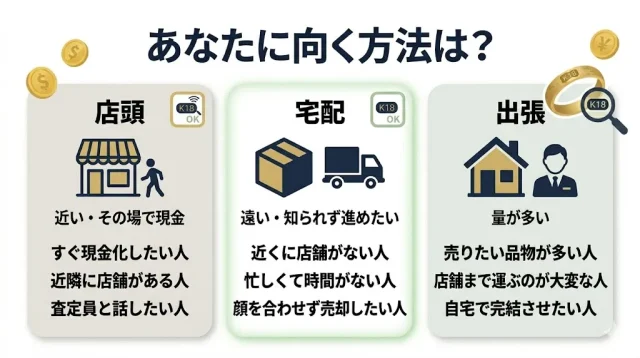 買取方法の選び方