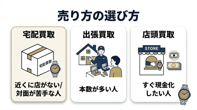 損しない売り方の選び方