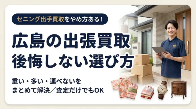 出張買取 広島｜後悔しない業者の選び方と当日の流れ