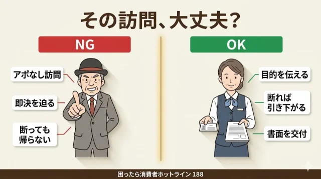 出張(訪問)買取と「押し買い」の見分け方・断り方