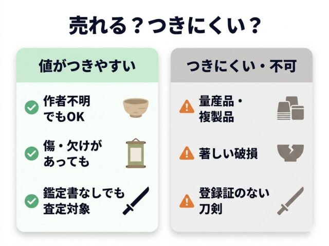  価値がつく骨董品・つきにくい骨董品の見分け方