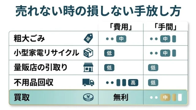 売れない時の損しない手放し方