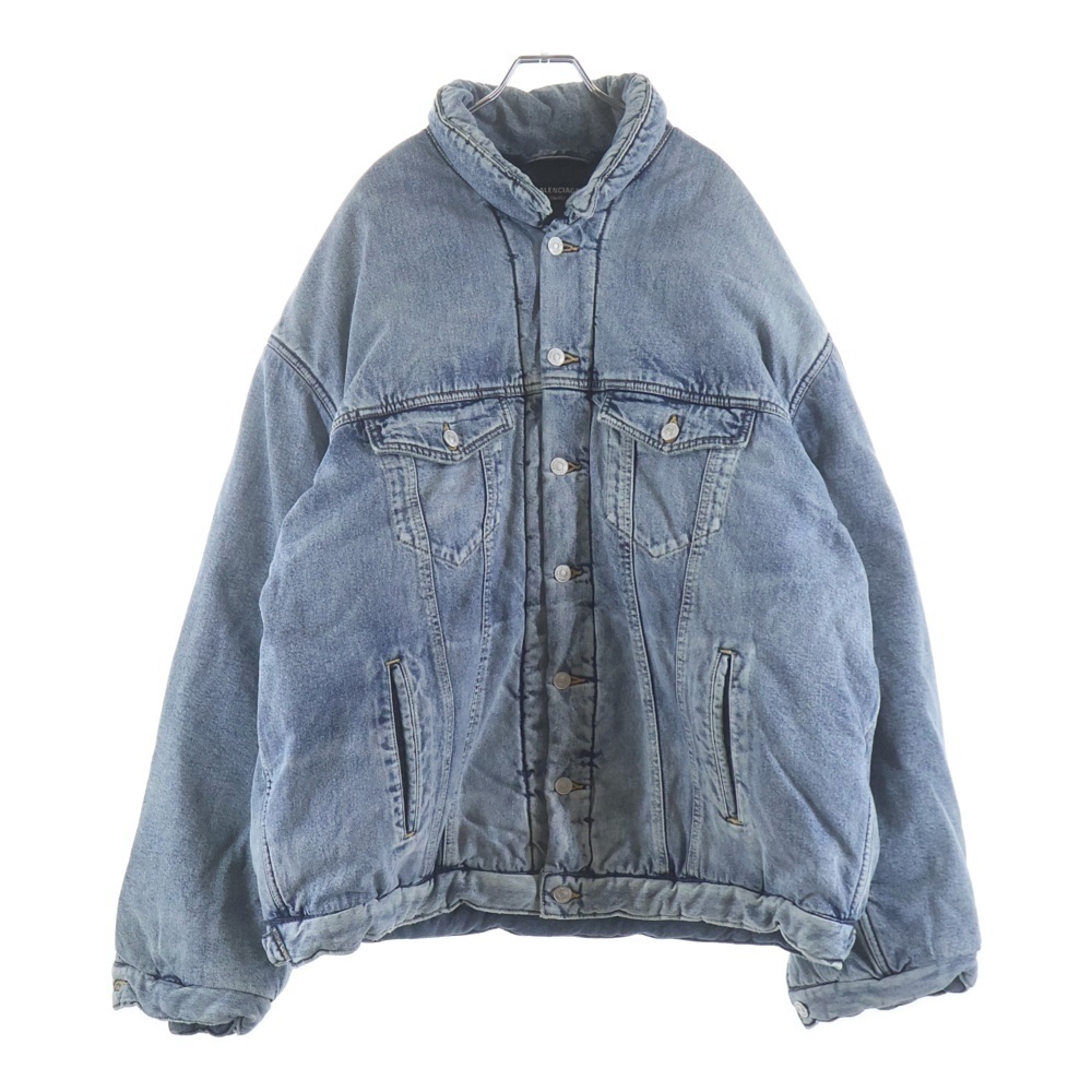 BALENCIAGA 22AW オーバーサイズ パデッド デニムジャケット インディゴ