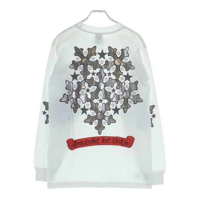 CHROME HEARTS クロムハーツ OLD スタープリント 長袖Tシャツ ホワイト