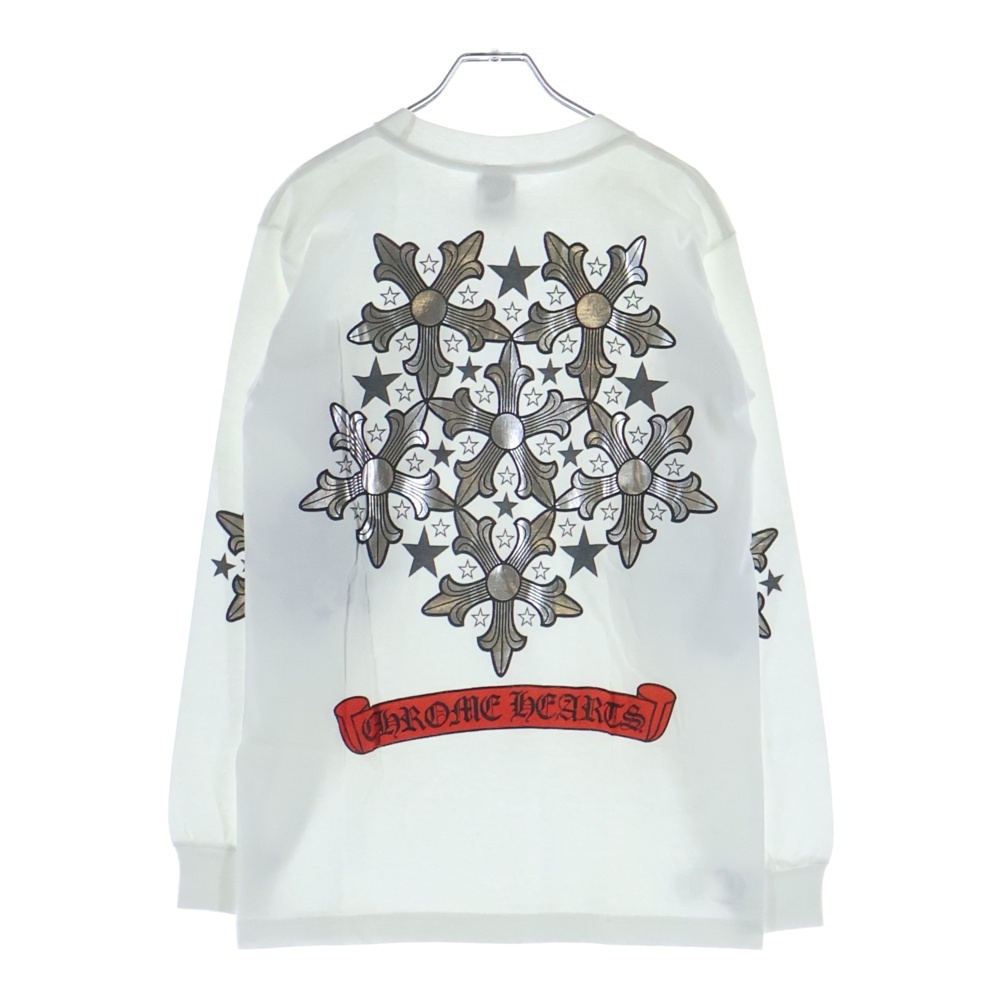 CHROME HEARTS クロムハーツ OLD スタープリント 長袖Tシャツ ホワイト