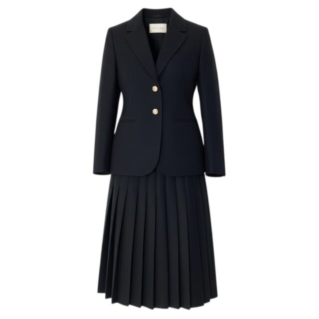 GUCCI グッチ スカートセットアップ テーラードジャケット プリーツスカート 40