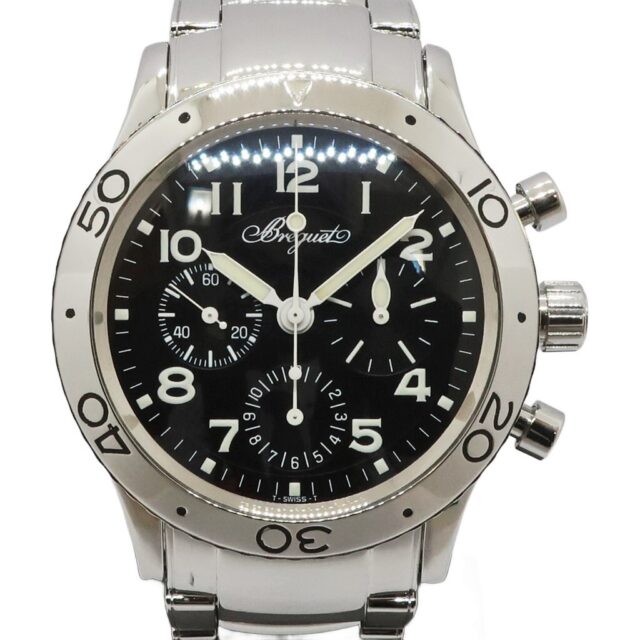 BREGUET ブレゲ アエロナバル 3800ST/92/SW9 クロノグラフ SS 自動巻き メンズ腕時計