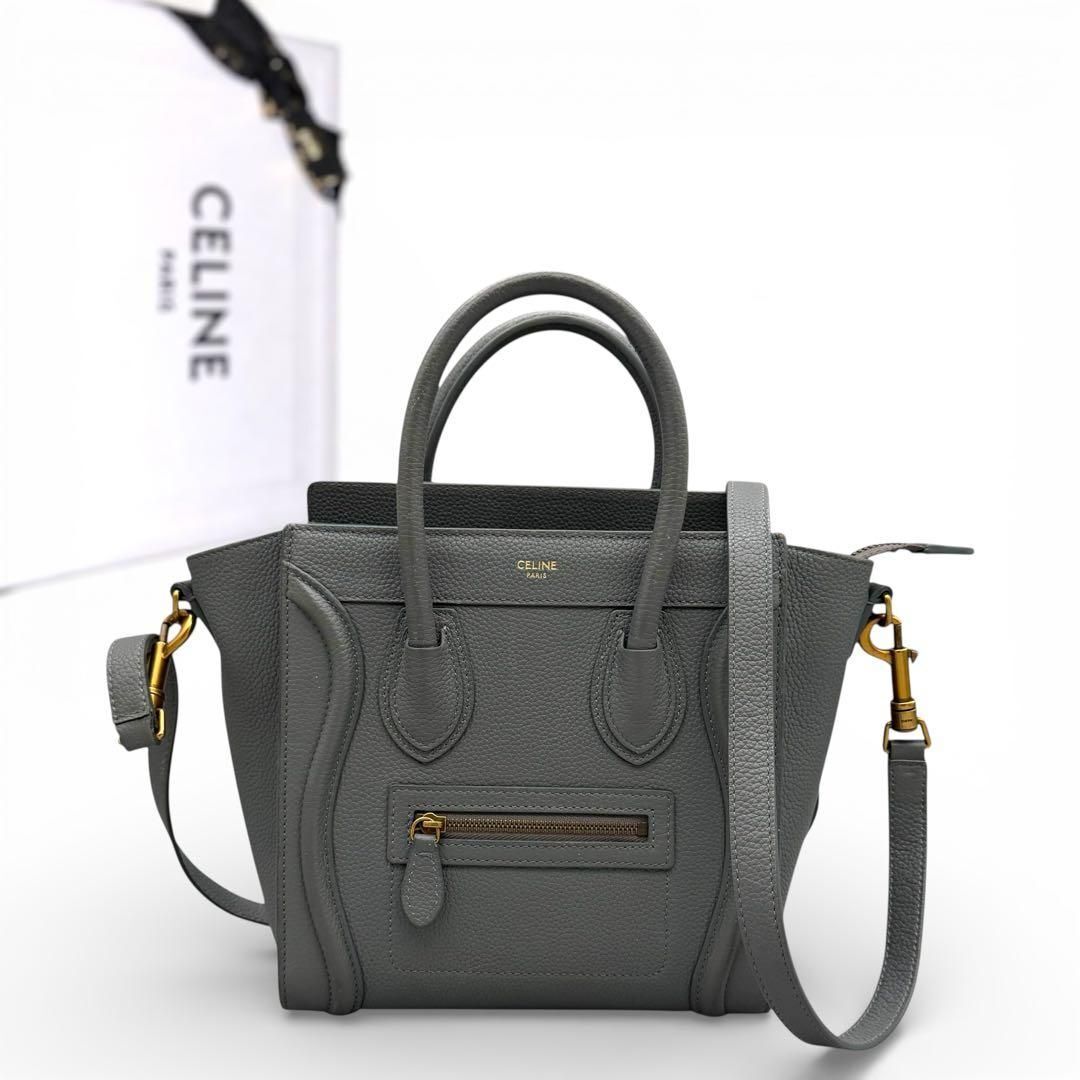 CELINE セリーヌ ラゲージ ナノショッパー ハンドバッグ