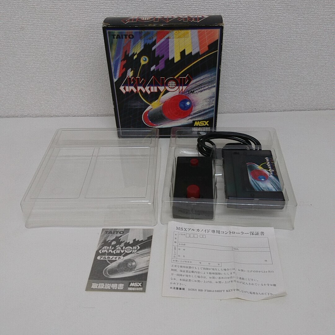 アルカノイド MSX ROMソフト タイトー NIDECOM A750
