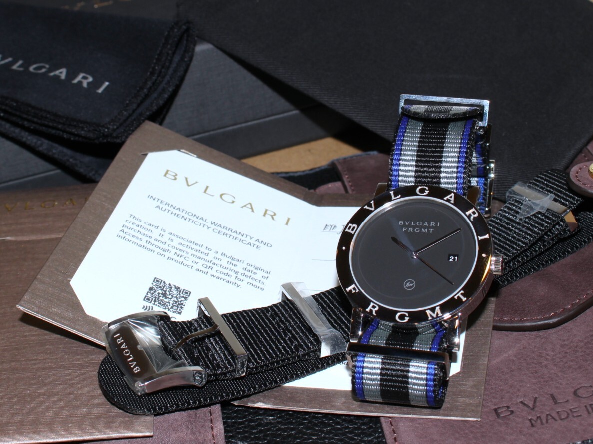 BVLGARI ブルガリ・ブルガリ フラグメント BB41S メンズ自動巻き腕時計