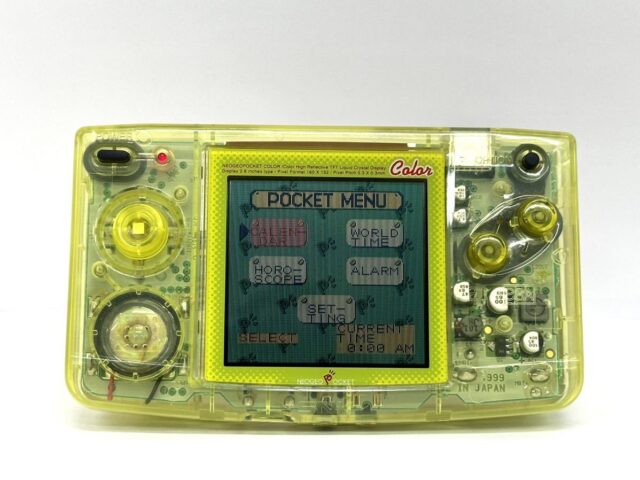 SNK ネオジオポケットカラー クリスタルイエロー 本体