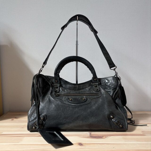 BALENCIAGA ザシティー 2way ショルダーハンドバッグ レザー