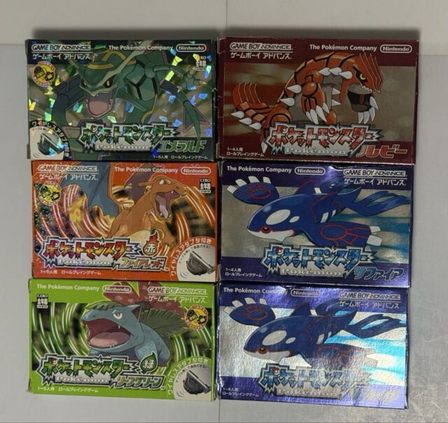 ゲームボーイアドバンス ポケットモンスター 6本セット