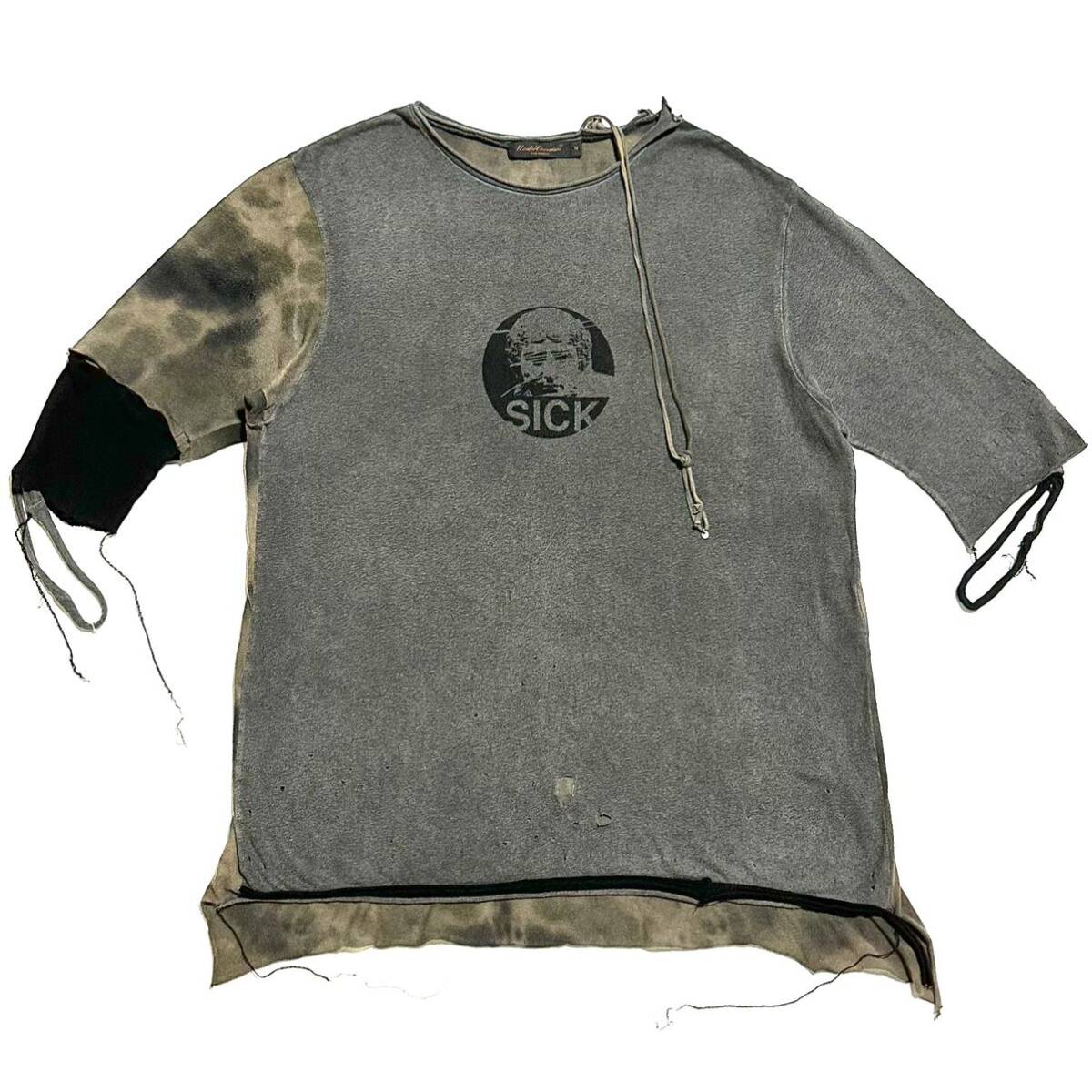 UNDERCOVER 04AW ダメージ レイヤード カットソー ロンT タイダイ