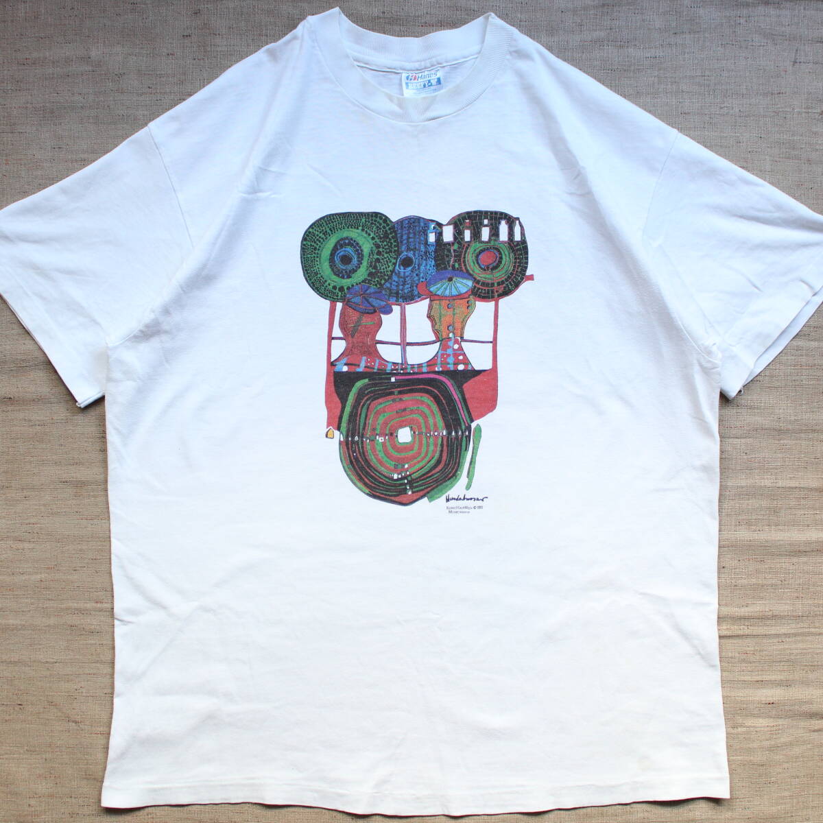 フンデルトヴァッサー ヴィンテージTシャツ 1991年 クンストハウス・ウィーン