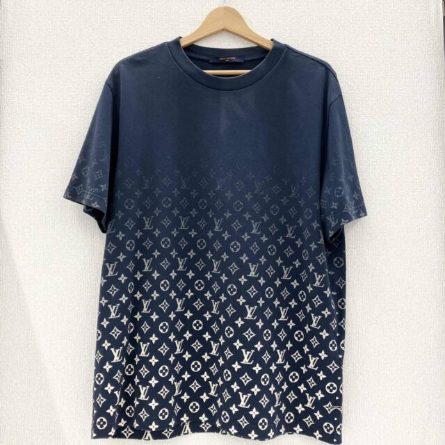 LOUIS VUITTON グラデーション Tシャツ ブルー XL