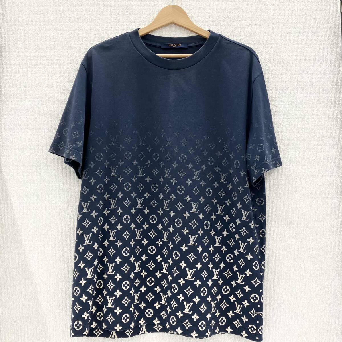 LOUIS VUITTON グラデーション Tシャツ ブルー XL