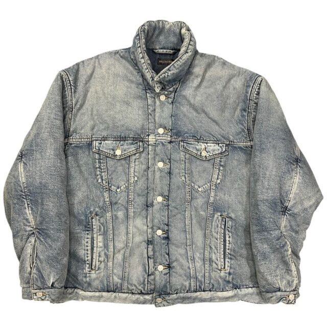 BALENCIAGA オーバーサイズ パデッド デニムジャケット 46