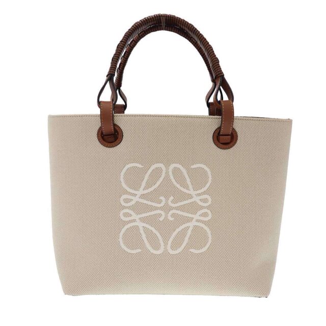 LOEWE ロエベ アナグラム ショルダートートバッグ ベージュ