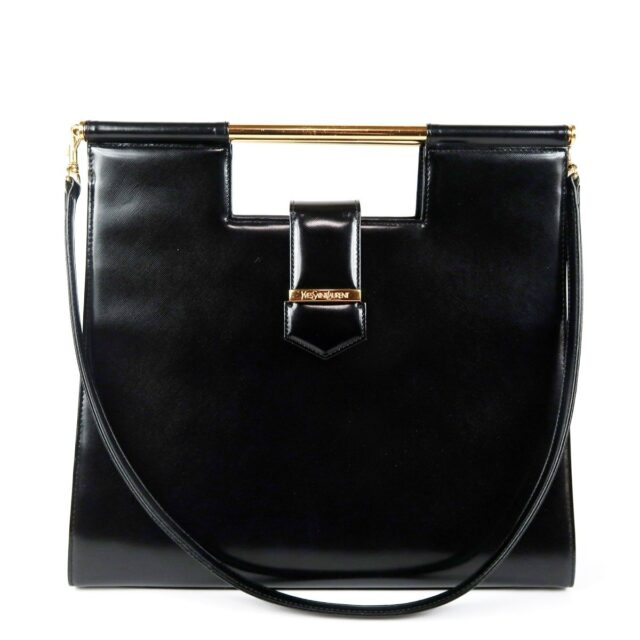 SAINT LAURENT サンローラン 2WAYショルダー ハンドバッグ ブラック