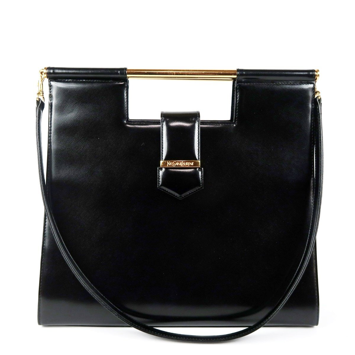 SAINT LAURENT サンローラン 2WAYショルダー ハンドバッグ ブラック