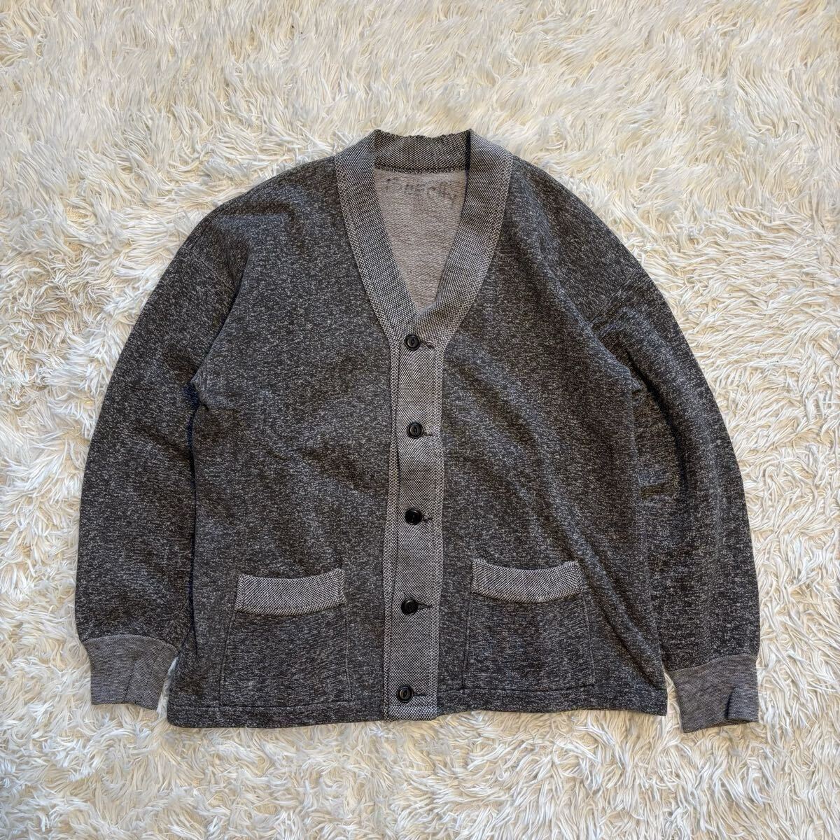 50s ビンテージ ごま塩 カーディガン Lサイズ チャンピオン