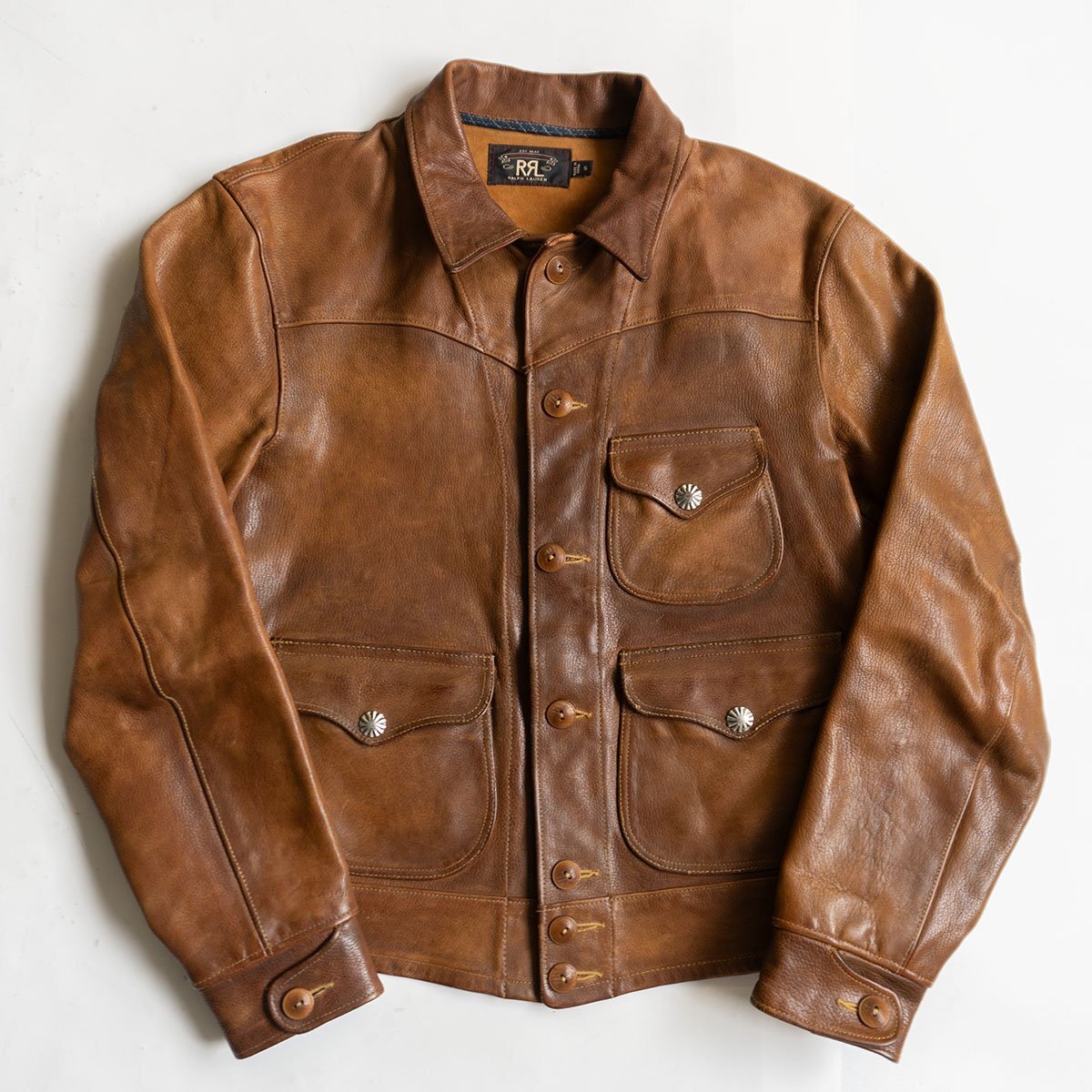 RRL GRIGGS LEATHER JACKET S レザージャケット