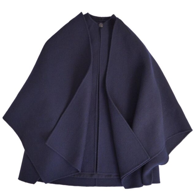クリスチャンディオール Christian Dior ポンチョコート ウール F38