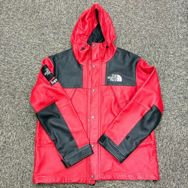 THE NORTH FACE Supreme コラボ レザー マウンテンパーカー メンズ L