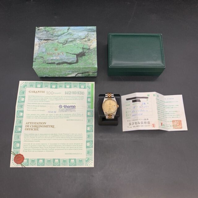 ROLEX ロレックス デイトジャスト 16233G 10Pダイヤ 自動巻き