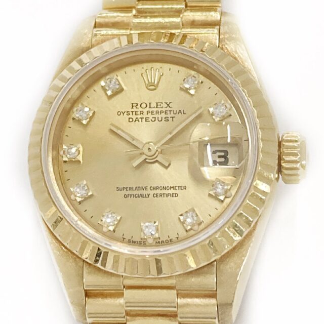 ROLEX ロレックス デイトジャスト 69178G K18YG ダイヤモンド レディース