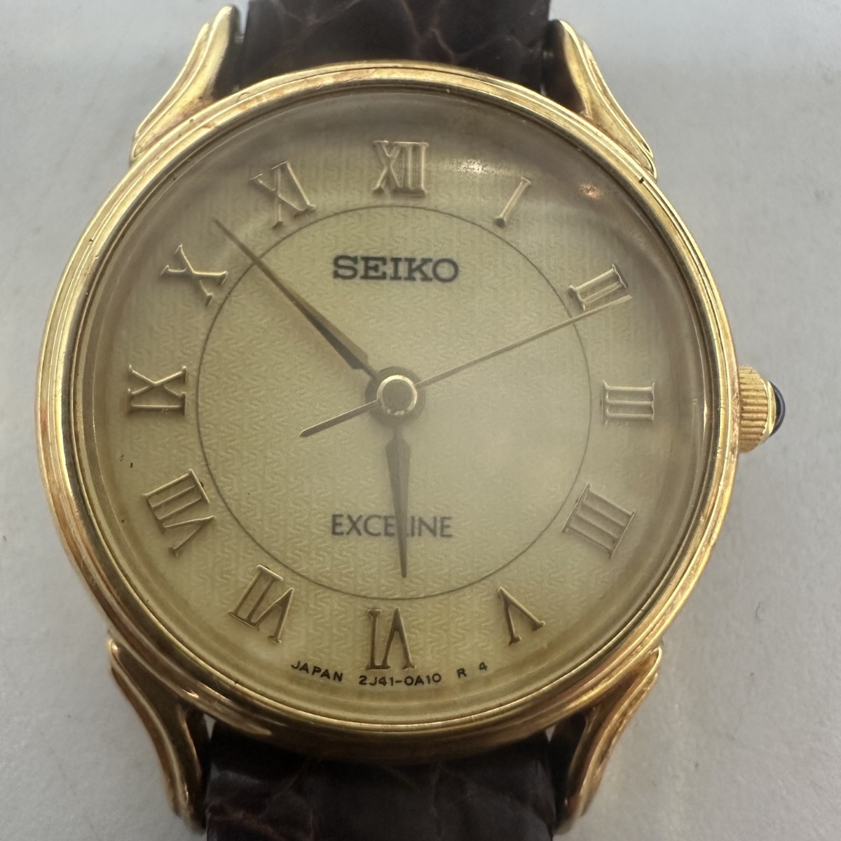 SEIKO EXCELINE K18 金無垢 腕時計 クォーツ